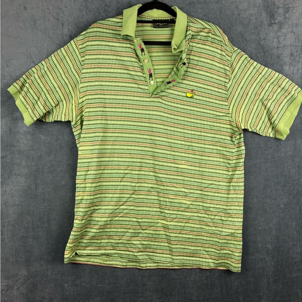 Bobby Jones THE MASTERS Augusta National Golf Polo Shirt (Men's Large) Green